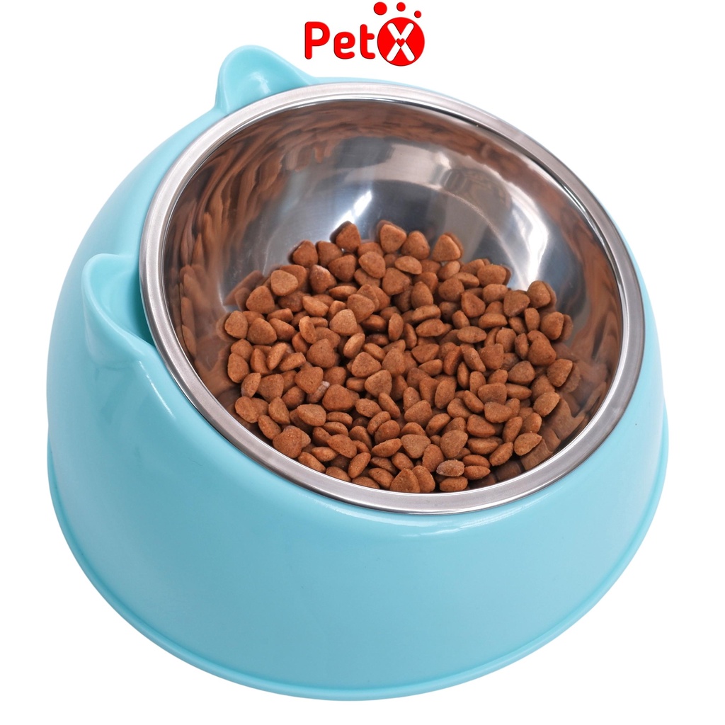 Bát ăn chống gù cho chó mèo thú cưng PetX