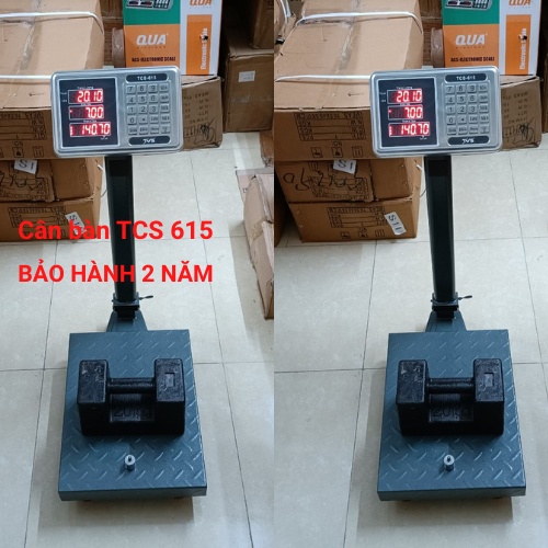 [ BẢO HÀNH 24 THÁNG ] Cân tính tiền điện tử cân bàn TCS - 615 ( 100KG &amp; 150KG ) dùng cho cân hàng hóa kho bãi