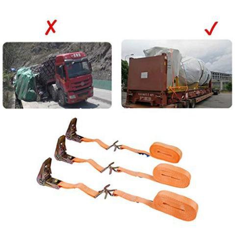 Dây Cảo Chằng Hàng Bản 25mm x 5 Mét  Tải 800kg Màu cam