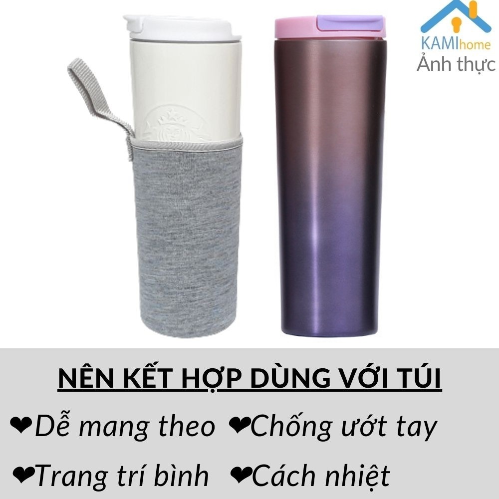 Ly giữ nhiệt Thái Lan Nắp bật 500ml bình cốc inox cao cấp mã 22015.22040.22041