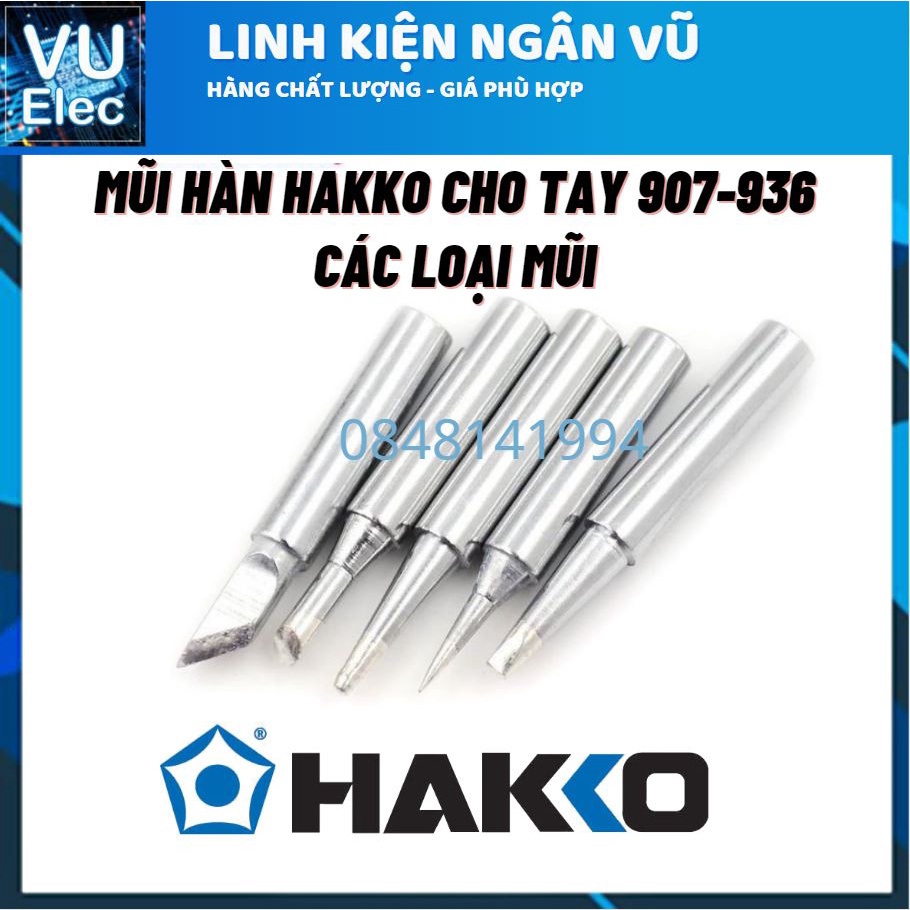 Mũi Hàn Hakko 900M Cao Cấp dành cho tay 936