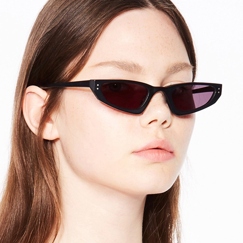 Kính Mát Gọng Nhựa Hình Oval Nhiều Màu Sắc Thời Trang Cho Nữ