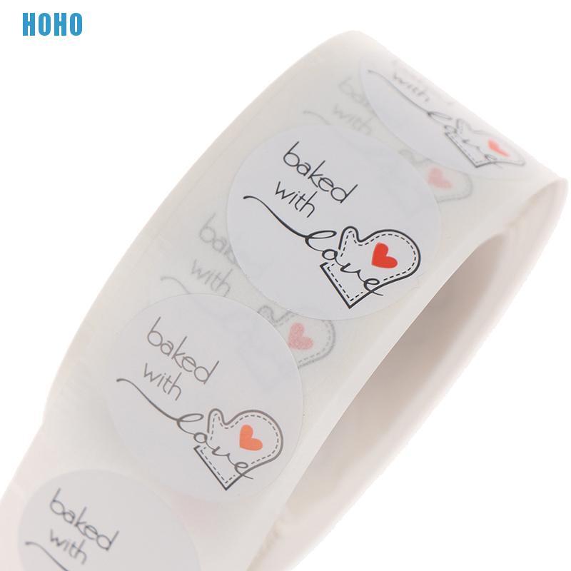 Bộ 500 cái nhãn dán in chữ Thank you for your order trang trí tiện dụng