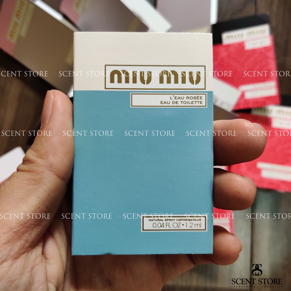 Scentstorevn - Vial chính hãng nước hoa Miu Miu Twist, L'eau Rosee, Fleur D’argent [1.2ml]