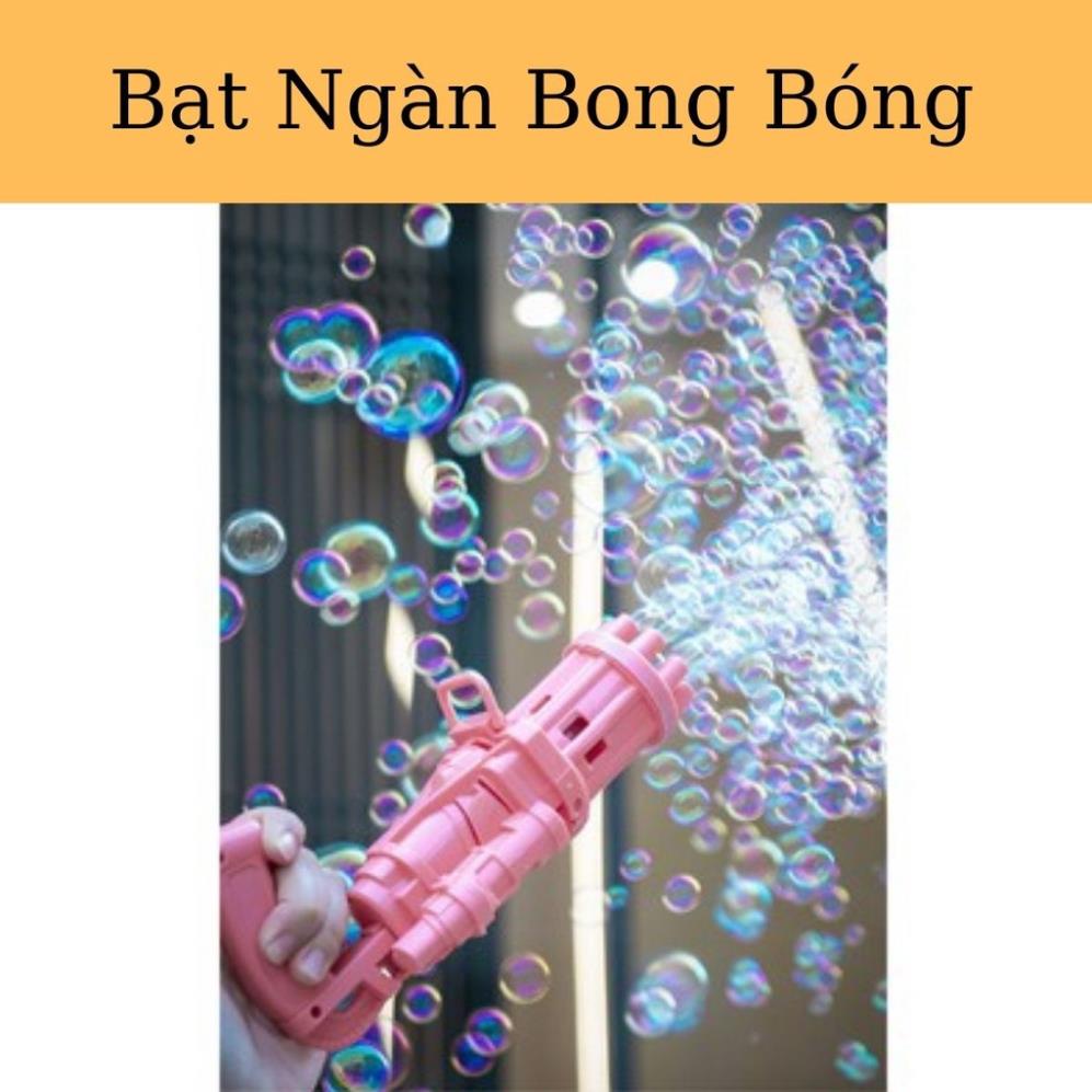 [Giá Sập Sàn] Súng bắn bong bóng 8 nòng máy phun nhiều bong bóng đồ chơi vận động cho bé