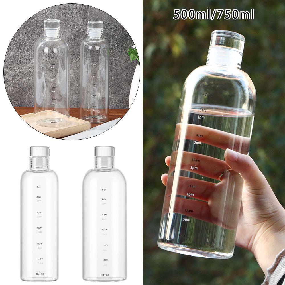 YNATURAL Bình Nước Thủy Tinh Trong Suốt 500ML / 750ML
