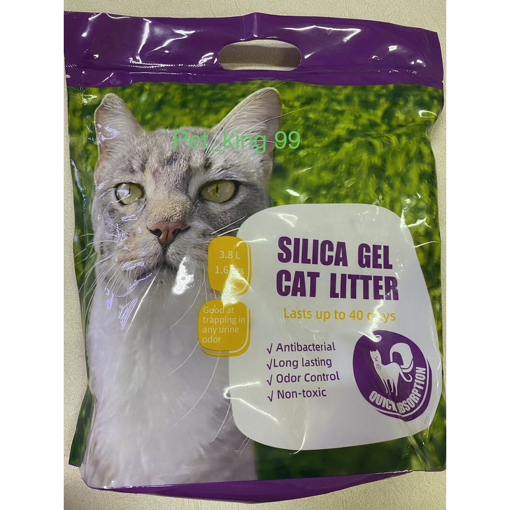 Cat Litter Silicone Crystal - Cát Thủy Tinh Vệ Sinh Cho Chó Mèo 3.8L