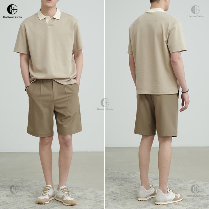 Áo polo Tay Ngắn Phong Cách Hàn Quốc Thời Trang Mùa Hè Cho Nam