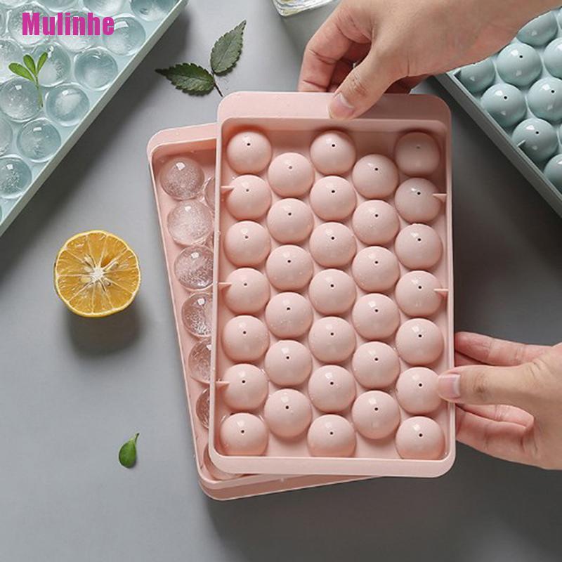 Khay Làm Đá Hình Tròn Bằng Nhựa Tiện Dụng