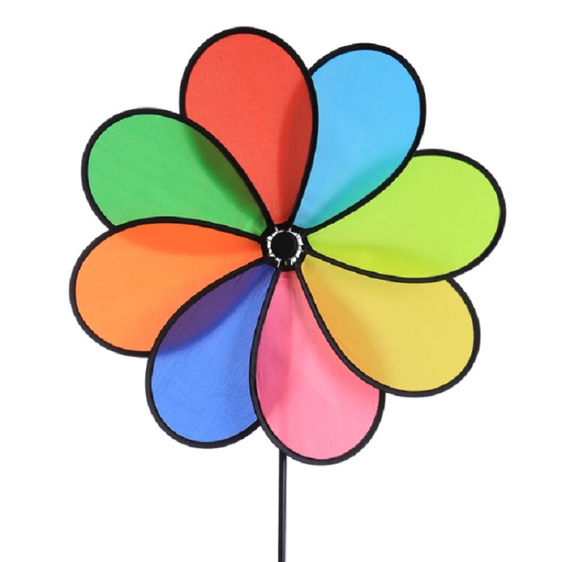 Chong chóng cầu vồng loại 30cm, tặng kèm keo 502 + chong chóng nhỏ