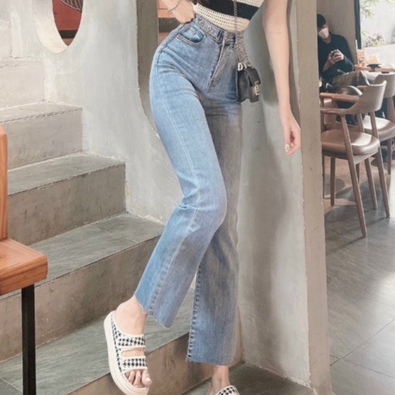 QUẦN JEAN ỐNG ĐỨNG NHẠT