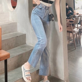 Quần jean ống đứng nhạt