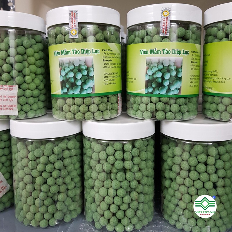 1 hộp 500gram viên mầm tảo diệp lục cao cấp có giấy ATTP - T936 | BigBuy360 - bigbuy360.vn