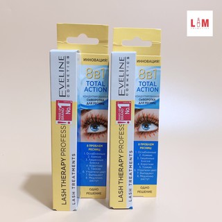 Dưỡng mi Eveline 8 in 1 Total Action Lash Therapy Professional