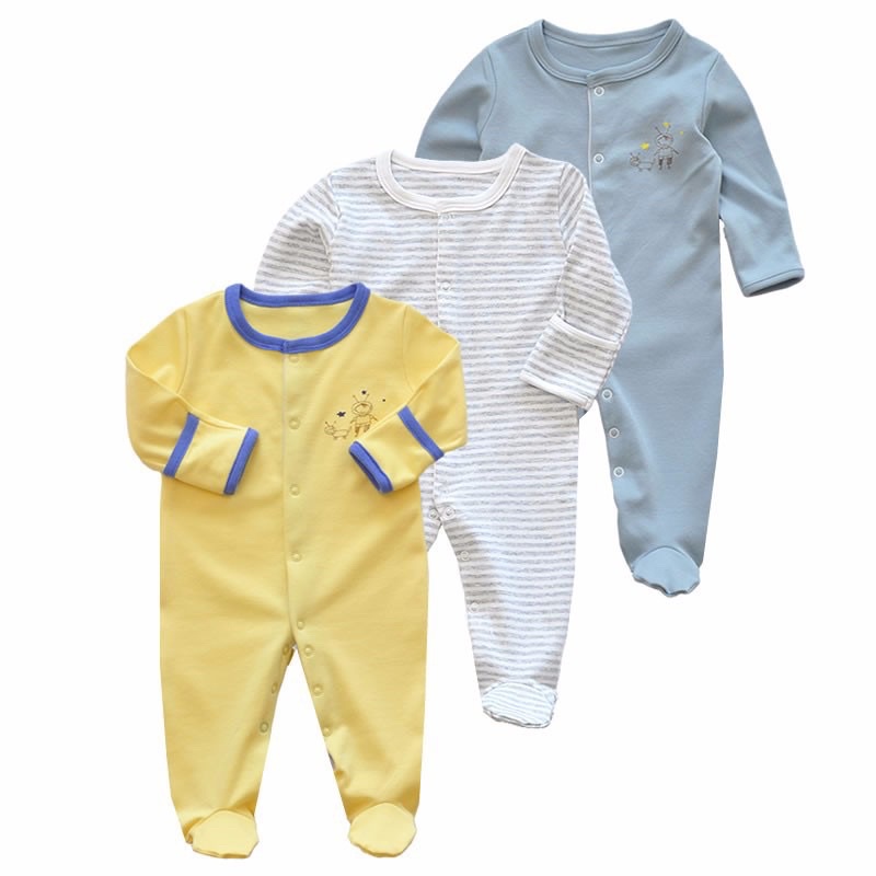 Bộ body sơ sinh romper size 0-3m (chọn mẫu bé trai/bé gái ib shop)