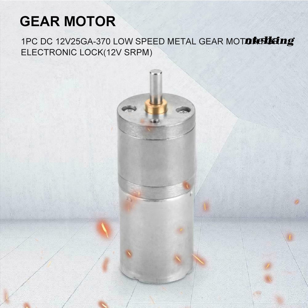 TURBO Động Cơ Giảm Tốc Dc 12v 25mm 5-1200rpm