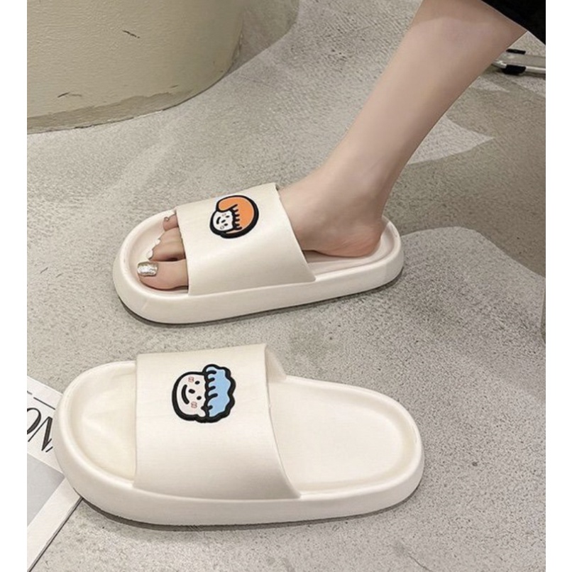 Dép bánh mì thời trang nữ, dép quai ngang nữ hình chibi đáng yêu