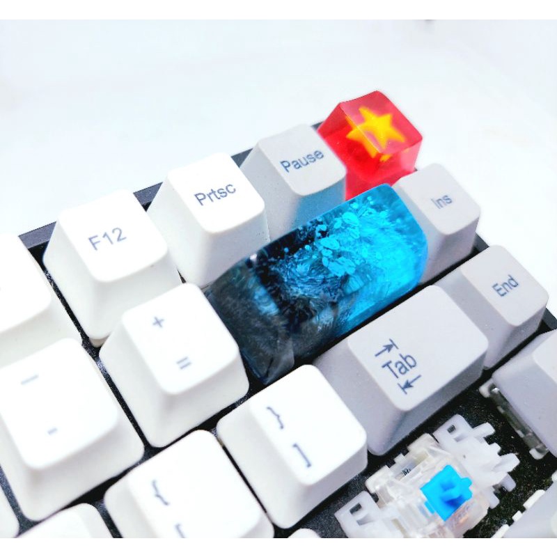 Keycap resin backspace 2u profile SA tone đen dương trang trí bàn phím cơ gaming