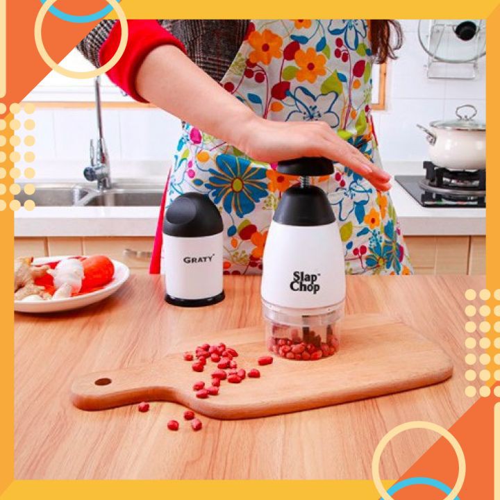 MÁY DẬP HÀNH TỎI SLAPCHOP ĐA NĂNG- DỤNG CỤ NGHIỀN TỎI CẦM TAY- DỤNG CỤ BĂM GIA VỊ ỎI ỚT