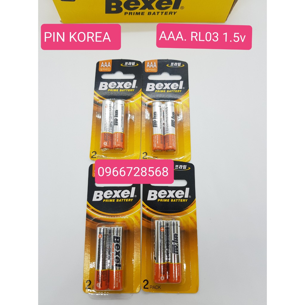 [2v] Pin AAA Bexel LR3 1.5v  Hàn Quốc chính hãng