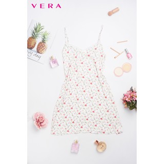 Đầm ngắn VERA hai dây phối ren-0350