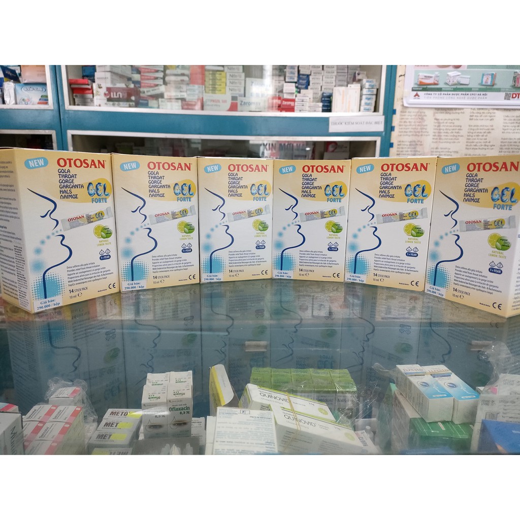 Gel Ngậm Ho Otosan Throat Gel Forte Hộp 14 Gói