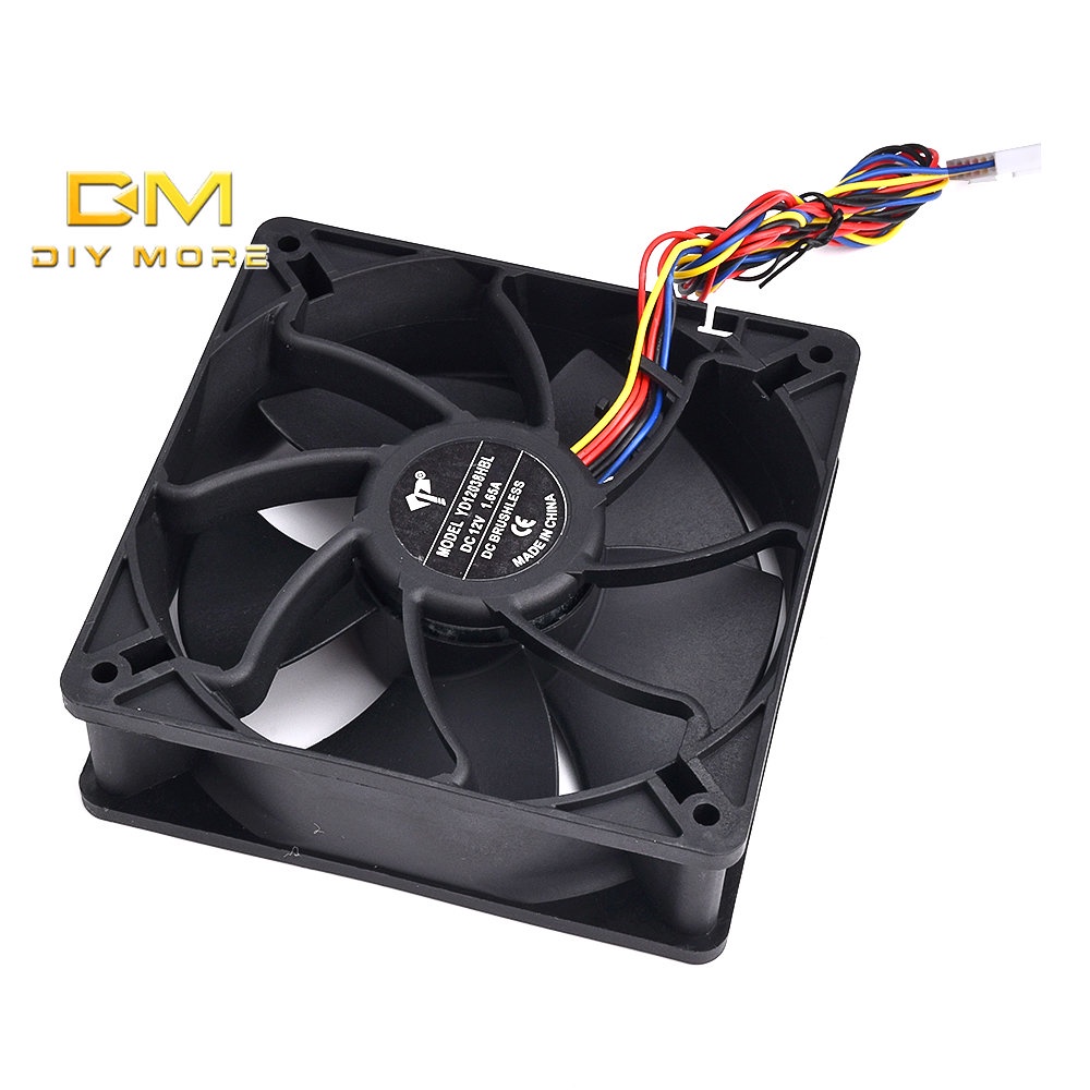 DIYMORE Quạt Tản Nhiệt Bốn / Sáu Quạt Thông Minh 12038 12V 1.65A ant B7 S9 T17