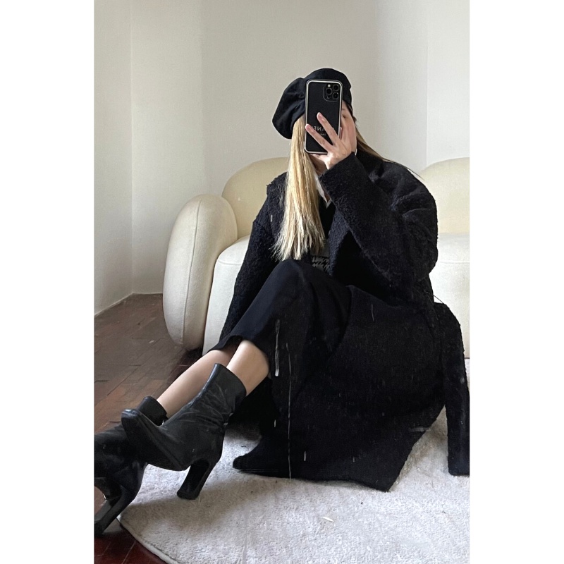 Áo khoác trench coat dáng dài qua gối Tocal Áo khoác dáng dài nữ Áo khoác dạ dáng dào- JAC008