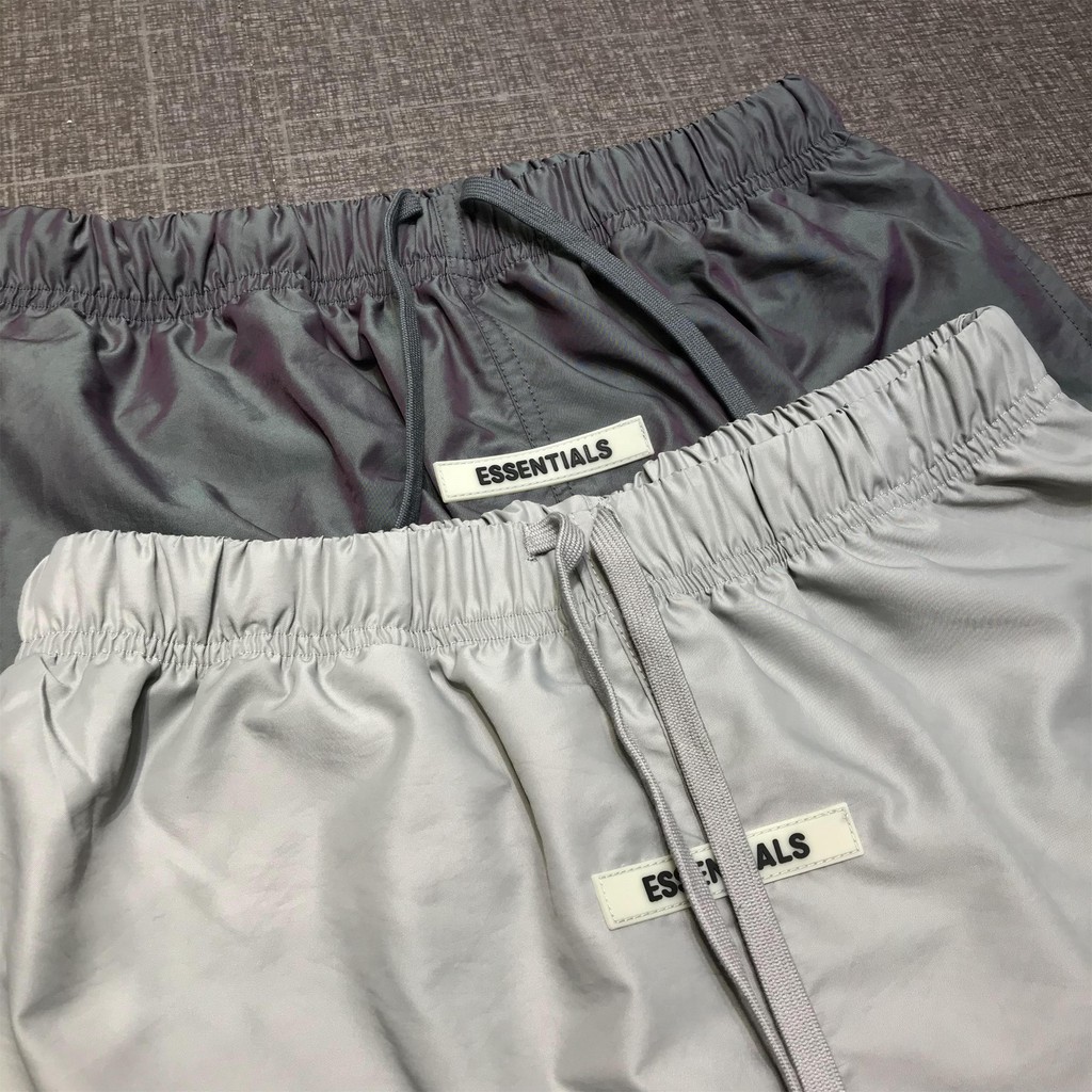 FOG Fear Of God Essentials laser double line tide brand reflective drawstring trousers