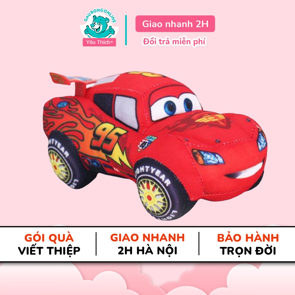 Gấu Bông Oto McQueen bông màu đỏ an toàn cho trẻ nhỏ