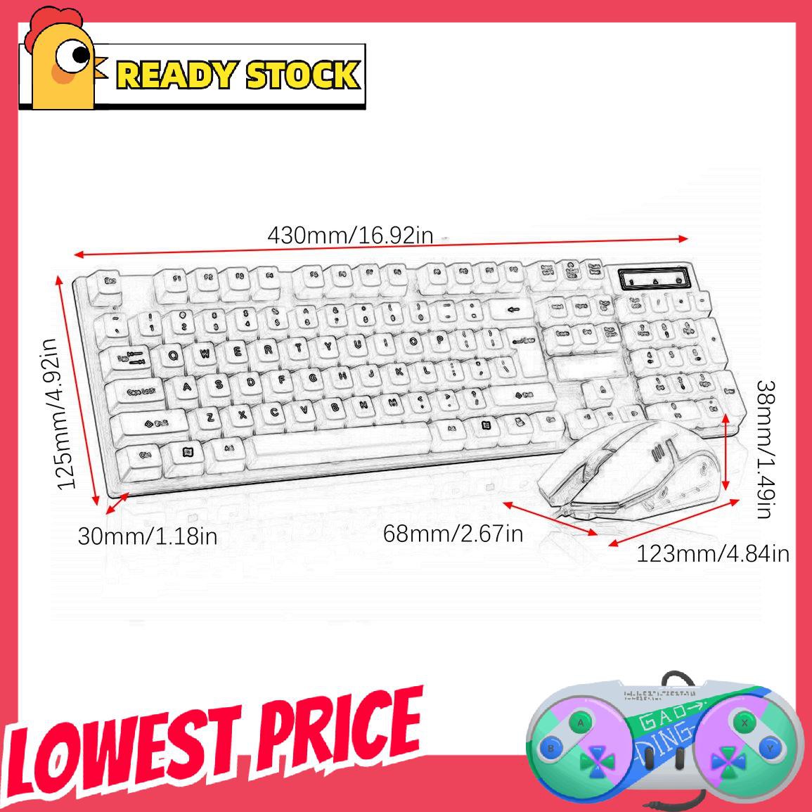 Bộ Bàn Phím Và Chuột Cho Ps4 Có Đèn Led Cầu Vồng | BigBuy360 - bigbuy360.vn