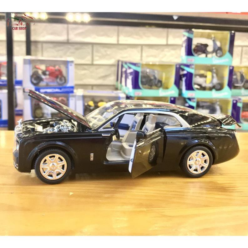 Xe mô hình ô tô siêu xe Roll Royce Sweptail tỉ lệ 1/24 hãng XLG màu đen