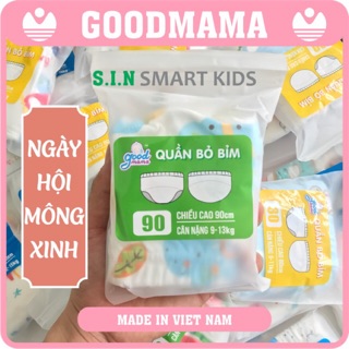 Quần bỏ bỉm Goodmama 6 Lớp Dành cho bé trai và bé gái size 80,90,100,110