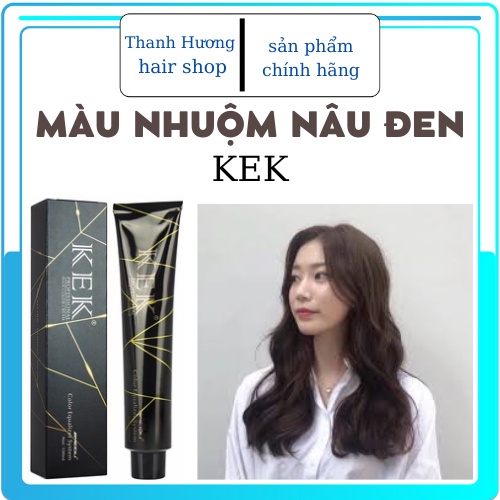 Thuốc Nhuộm Tóc Màu Nâu Đen - Lên Từ Mọi Nền Tóc mau kek 100ml