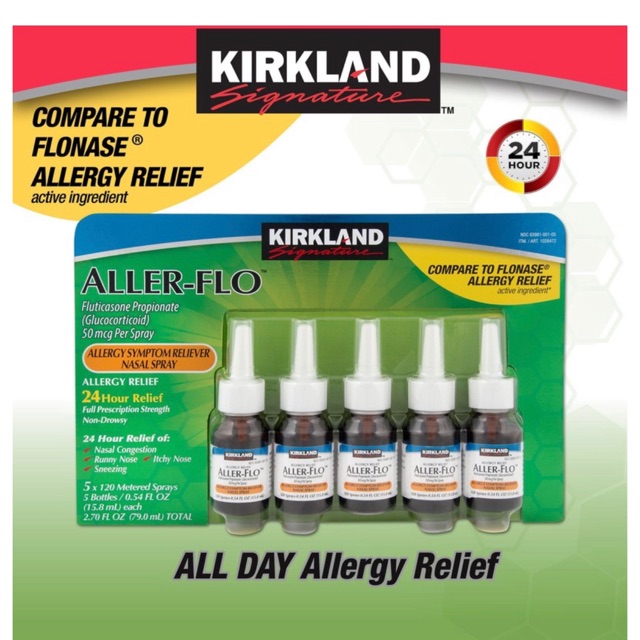 [Date 2022] Xịt mũi chống dị ứng Kirkland Aller- Flo