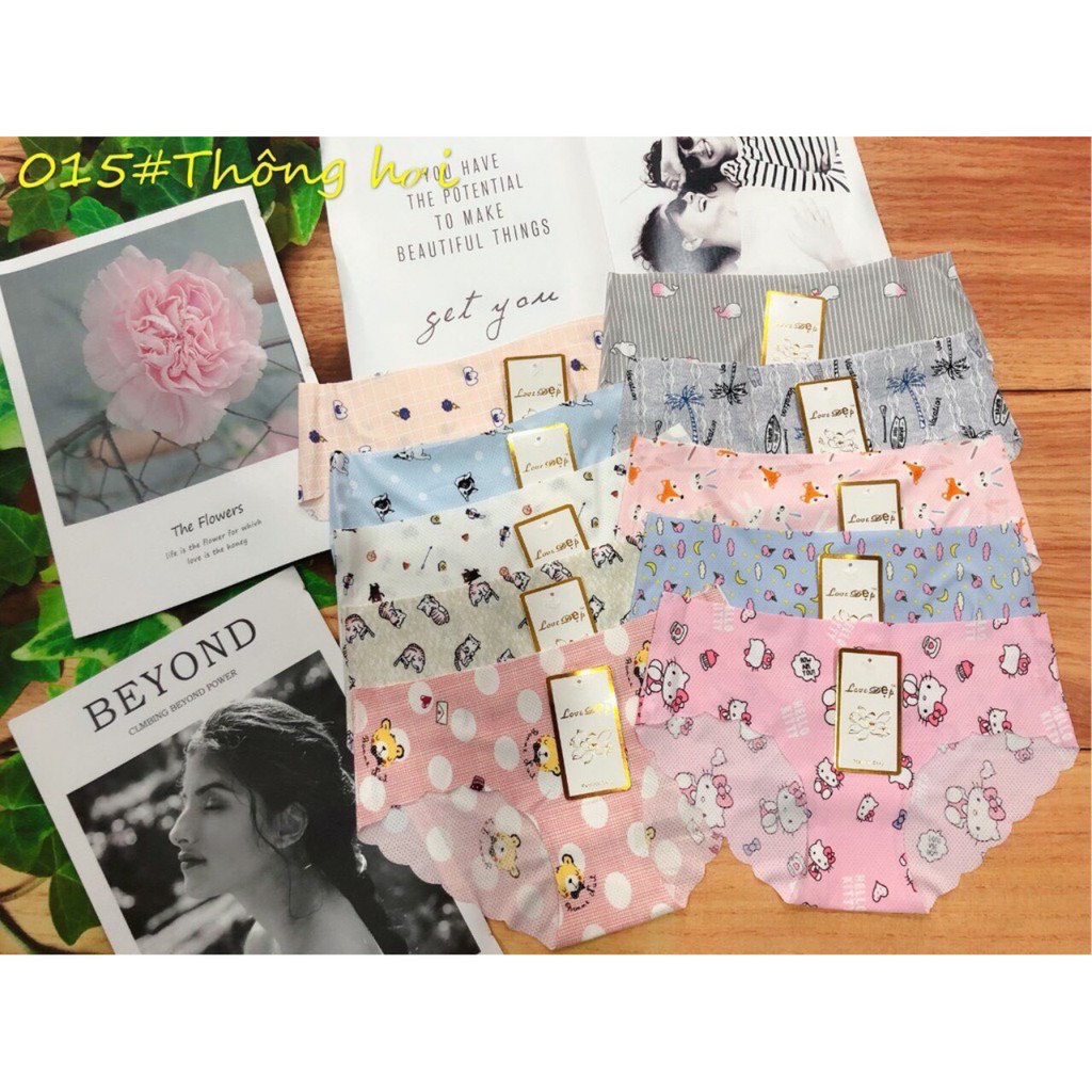Quần Lót Đúc Su Thông Hơi Lượn Sóng Hình Cute