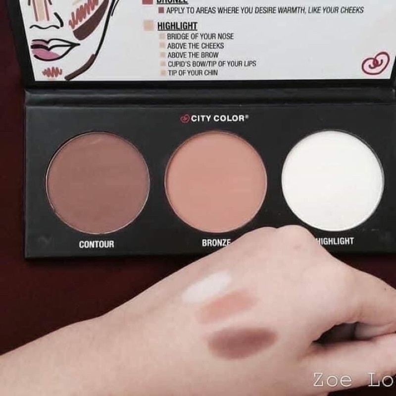 [HOT] PHẤN TẠO KHỐI 3 Ô CITY COLOR CONTOUR EFFECTS PALETTE | BigBuy360 - bigbuy360.vn