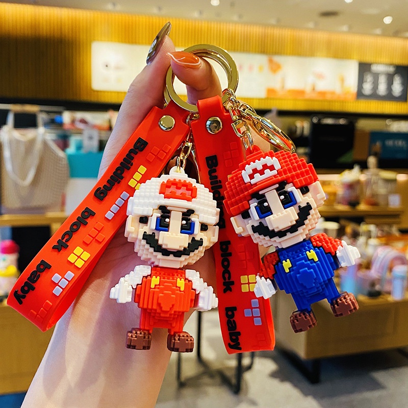 Móc Khóa Silicon Hình Nhân Vật Hoạt Hình Super Mario