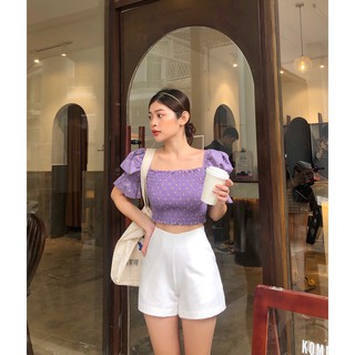 QUẦN SHORT DÂY KÉO BASIC ZAREEN SHO28 TRẮNG