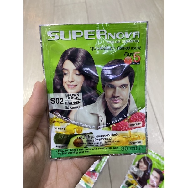 Combo 10 DẦU GỘI NHUỘM MÀU TÓC SUPER NOVA