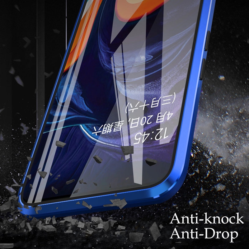 Ốp Lưng Kính Cường Lực Từ Tính Hai Mặt Cho Samsung Galaxy A70 A70S A50 A50S A30S A30 A20 A80 A90 A10S A20S A9 A7 2018 A71 A51 A31 A81 A91 A21S