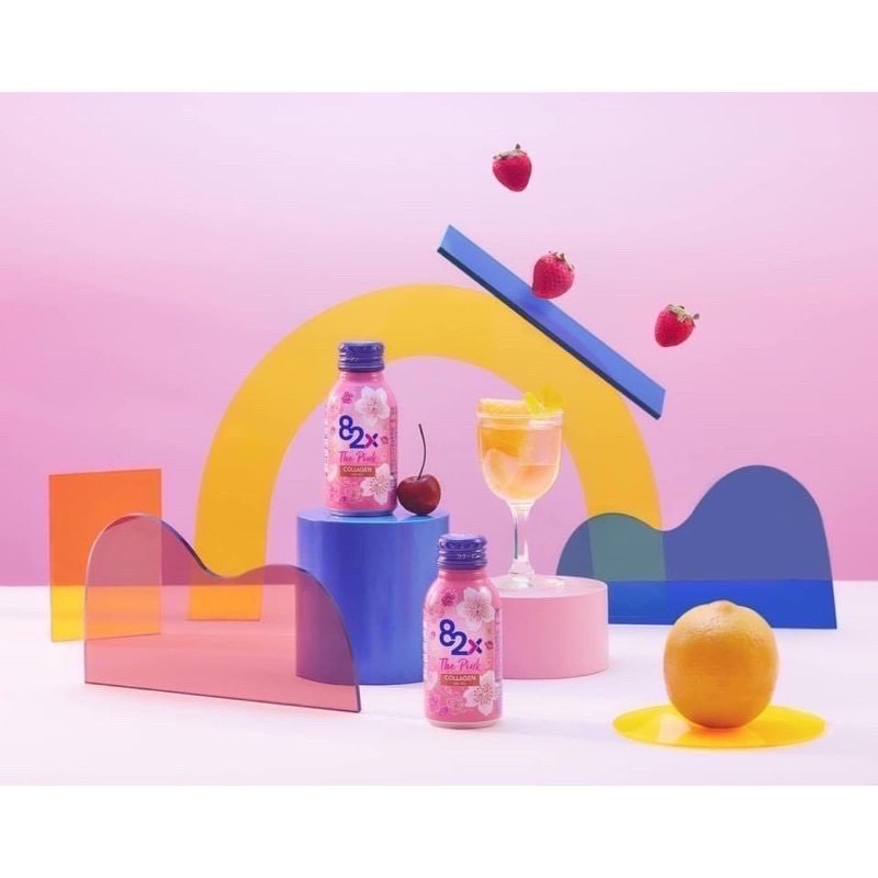 [Chính Hãng] Nước uống Collagen 82X the Pink mới, đẹp da giữ dáng số 1. Hộp 10 chai
