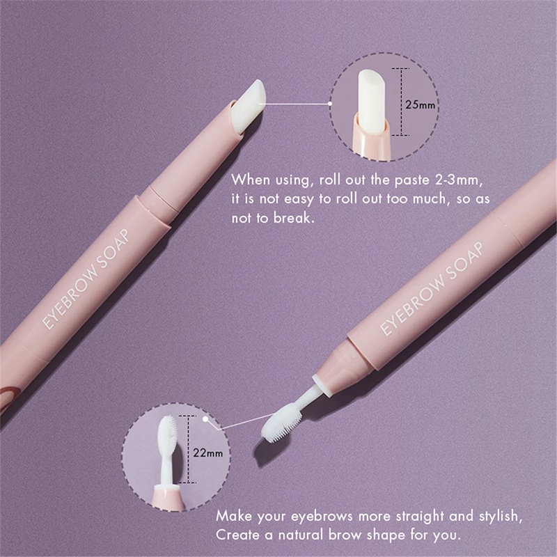 1 Bút Kẻ Lông Mày Dạng Gel Hai Đầu Kháng Nước Lâu Trôi