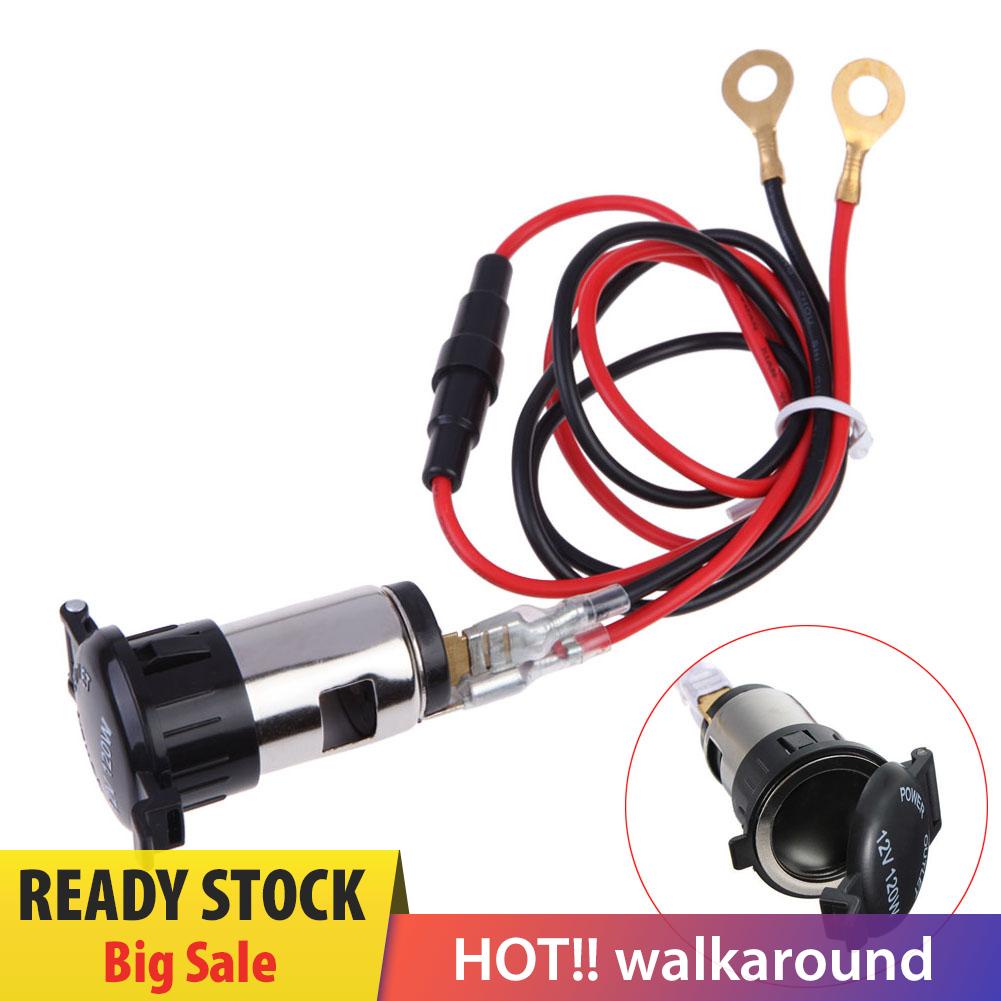 Ổ Cắm Bật Lửa 12V 120W Bằng Kim Loại Chất Lượng Dành Cho Xe Hơi