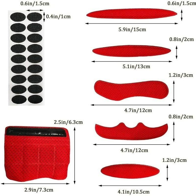 Set 27 Đệm Xốp Lót Trong Nón Bảo Hiểm Xe Máy An Toàn