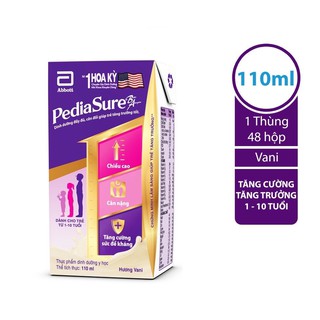 Thùng 48 hộp sữa nước PediaSure 110ml hương Vani