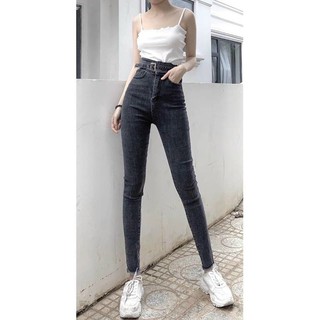 Quần jean cạp cao hót 2021