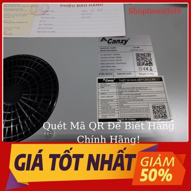 Bếp Từ Đôi Canzy 06i Chính Hãng Nhập Khẩu Nguyên Chiếc Giá Rẻ, Siêu Bền.