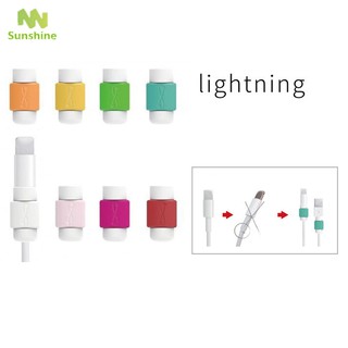 Set 10 Nút Bảo Vệ Đầu Dây Cáp Sạc Usb Cho Iphone 6/7/plus Ipad