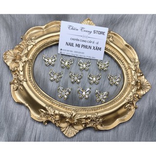 Charm bướm pha lê gắn móng tay